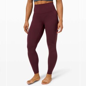 Lululemon Athletica Align NWT Maroon Burgundy Leggings 25”
